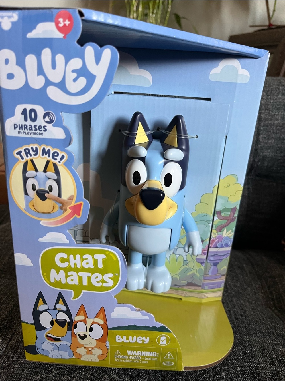 Bluey Chat Mates Interactive Blue Figure by Bluey